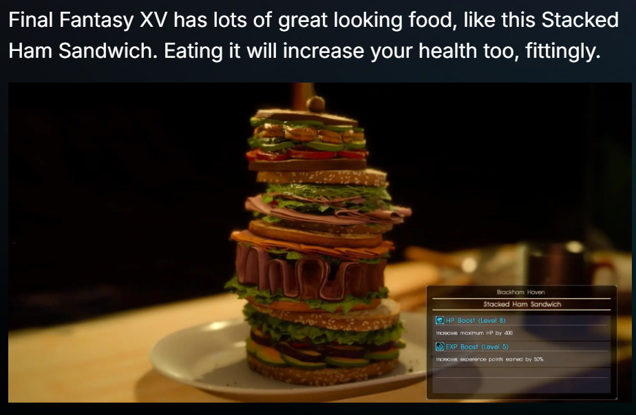 A large sandwich screenshot from a video game